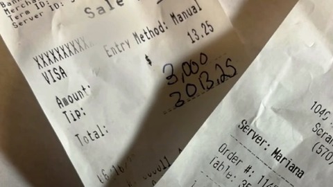 un " cripto bro" da una propina de 3.000 dólares