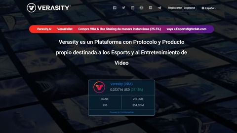 ¿ qué es verasity ( v r a)? ¿ qué potencial tiene?