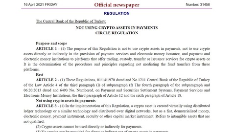 turquía prohíbe el uso de criptomonedas para comprar bienes y servicios
